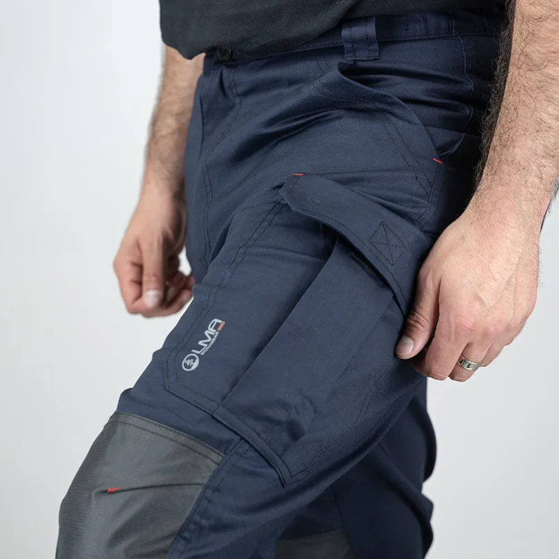 Pantalon de Travail Homme Stretch Léger et Résistant avec Poches Genouillères Sans Métal - LMA - Image 11