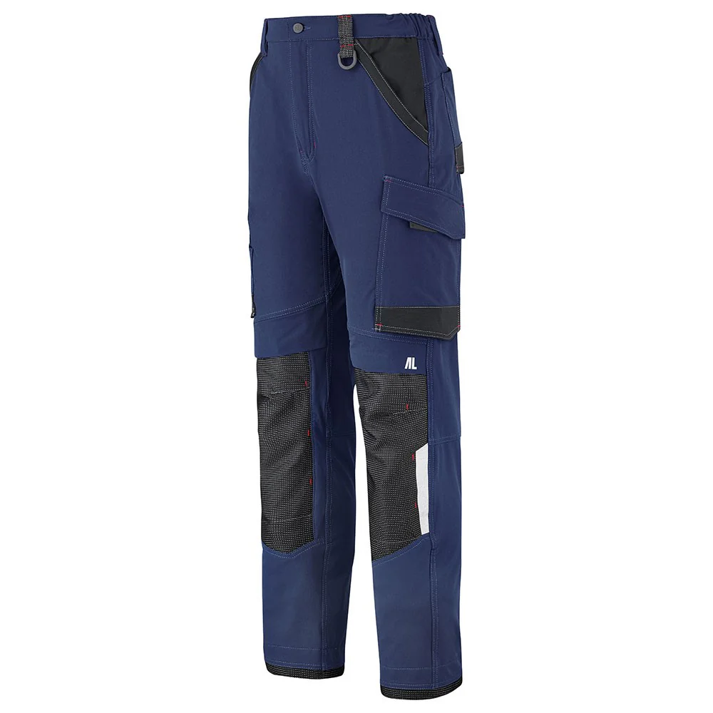 Pantalon de Travail Homme Stretch Ruler Marine / Noir - ADOLPHE LAFONT - Image 2