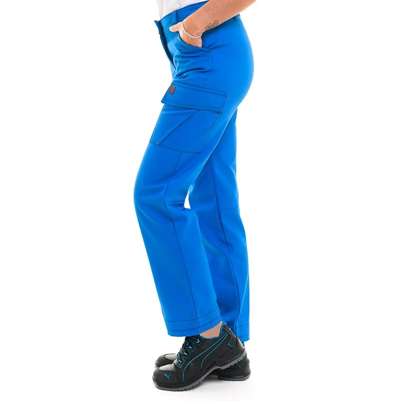 Pantalon de Travail Femme Jade Bleu Azur - ADOLPHE LAFONT - Image 2