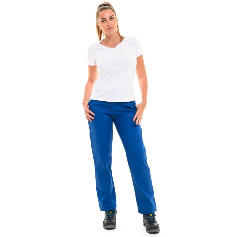 Pantalon de Travail Femme Jade Bleu Bugatti - ADOLPHE LAFONT - Image 5