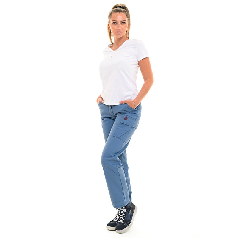 Pantalon de Travail Femme Jade Bleu Métal - ADOLPHE LAFONT - Image 6