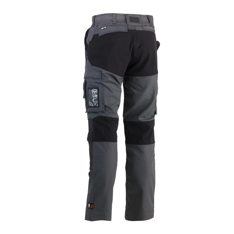 Pantalon de Travail Homme Extensible 4 Sens Hector Kaki et Noir - HEROCK - Image 5