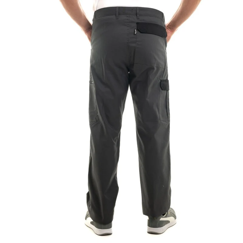 Pantalon de Travail Homme Perceuse Multipoches Gris - LMA - Image 3