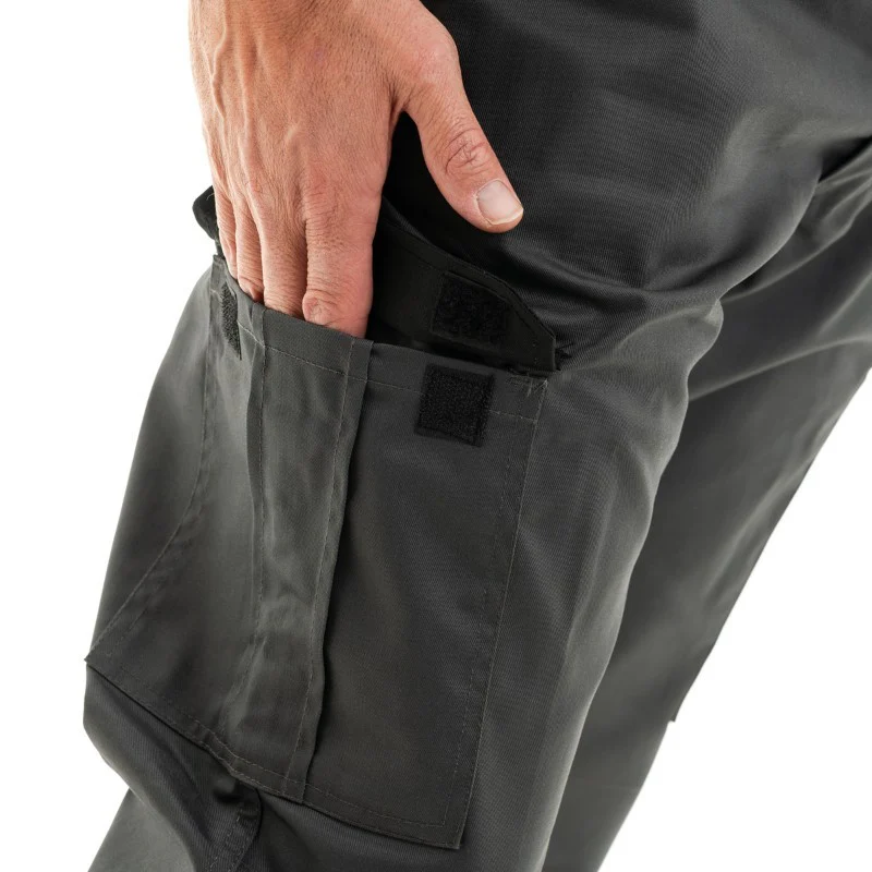 Pantalon de Travail Homme Perceuse Multipoches Gris - LMA - Image 4