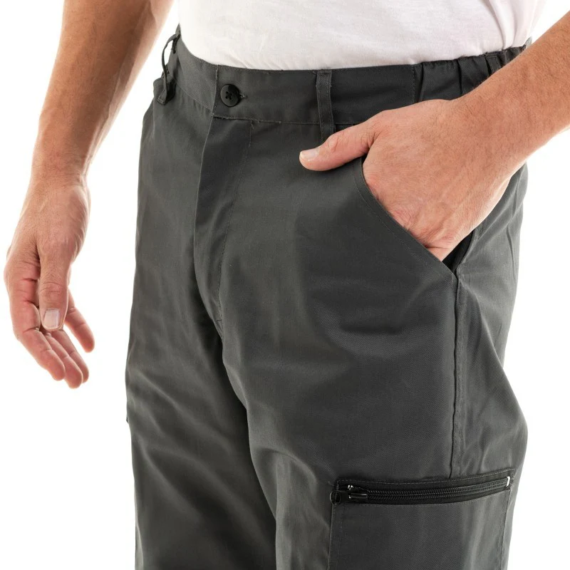 Pantalon de Travail Homme Perceuse Multipoches Gris - LMA - Image 5