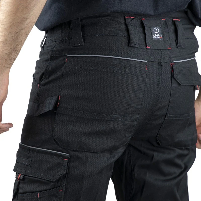 Pantalon de Travail Homme Basalte Extensible Noir - LMA - Image 4