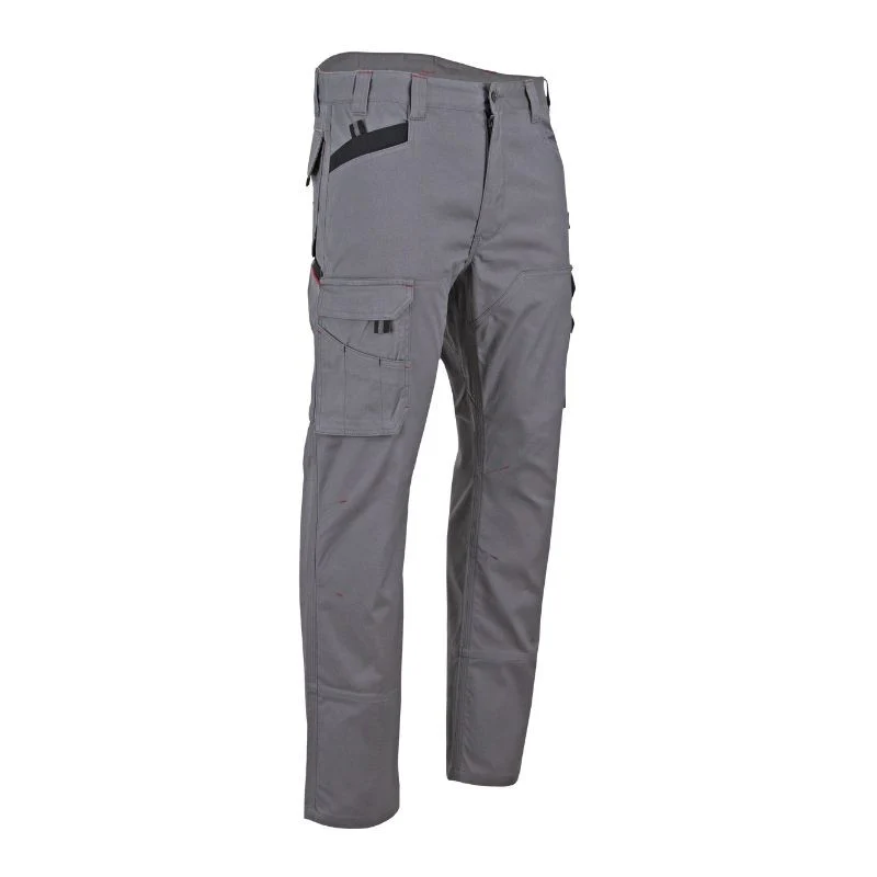 Pantalon de Travail Homme Renforcé Multipoches Gris Torche - LMA