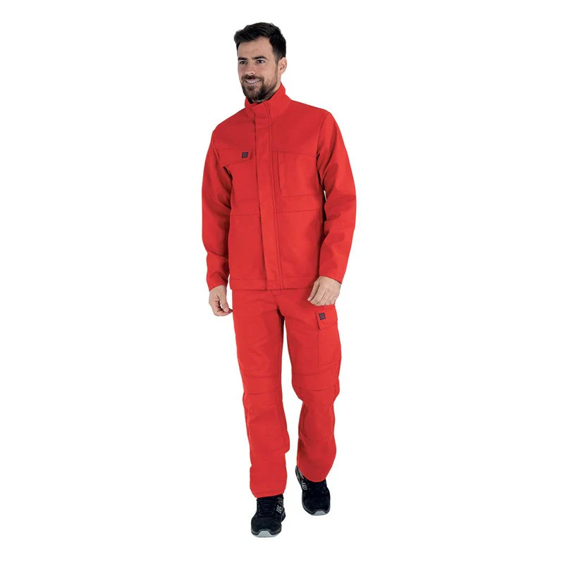 Pantalon de Travail Homme Basalte Rouge - ADOLPHE LAFONT - Image 4