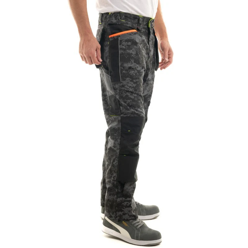 Pantalon de Travail Gris Tissu Canvas Imperméable Donjon - LMA - Image 3