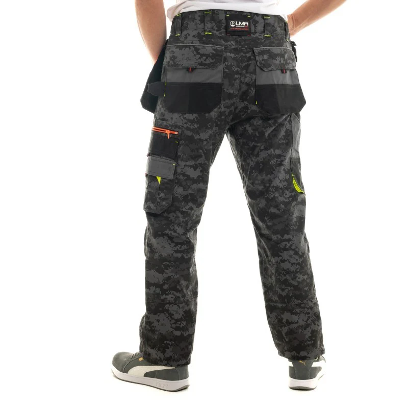 Pantalon de Travail Gris Tissu Canvas Imperméable Donjon - LMA - Image 4