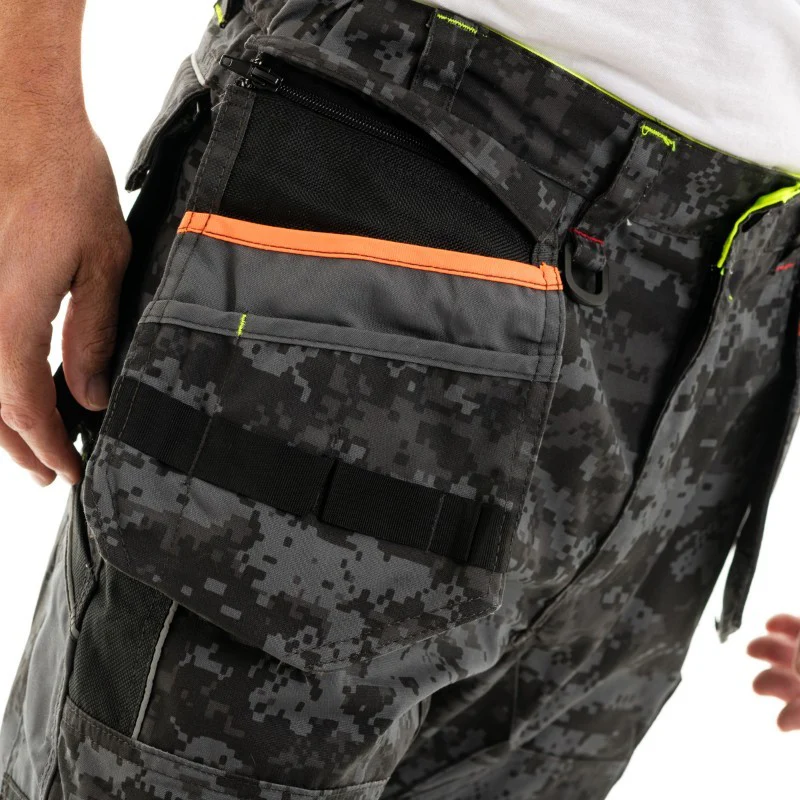 Pantalon de Travail Gris Tissu Canvas Imperméable Donjon - LMA - Image 6