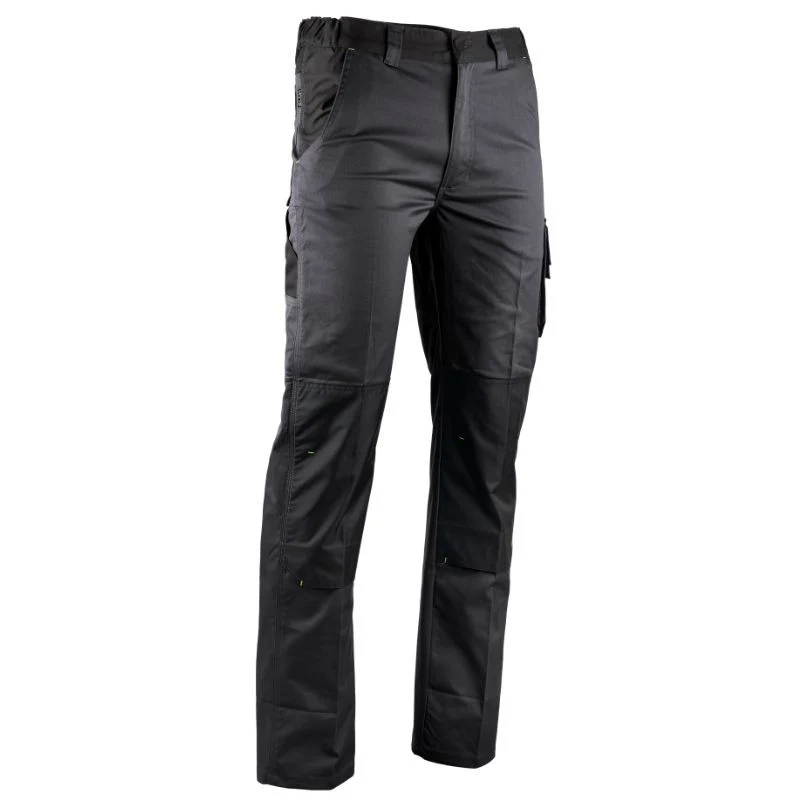 Pantalon Homme Bicolore Stretch Vulcain Gris Sombre/Noir - LMA