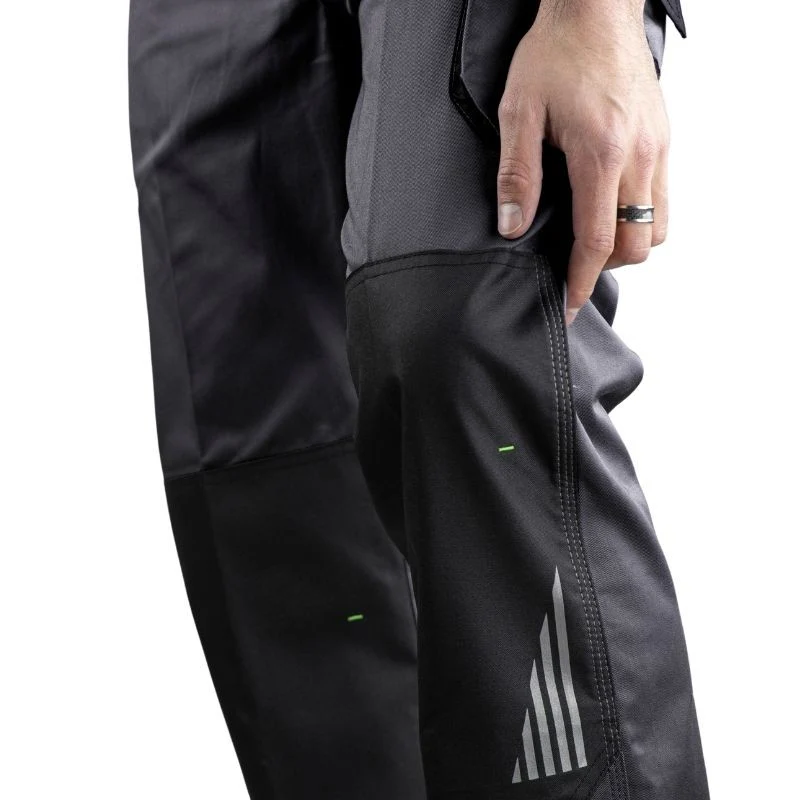 Pantalon Homme Bicolore Stretch Vulcain Gris Sombre/Noir - LMA - Image 4