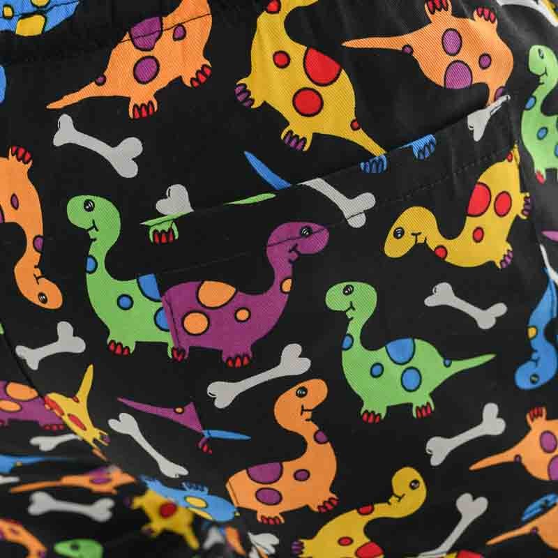 Pantalon Médical à Coulisse Mixte Motifs Dino - EGOCHEF - Image 4