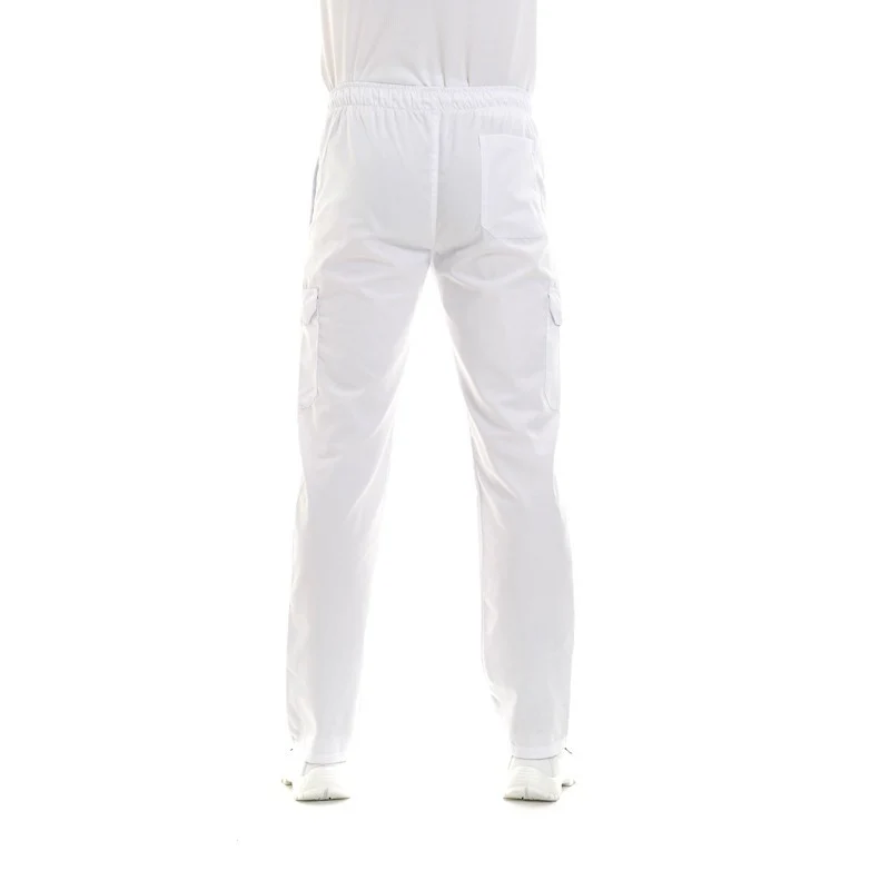 Pantalon Médical Mixte Blanc - MANELLI - Image 3
