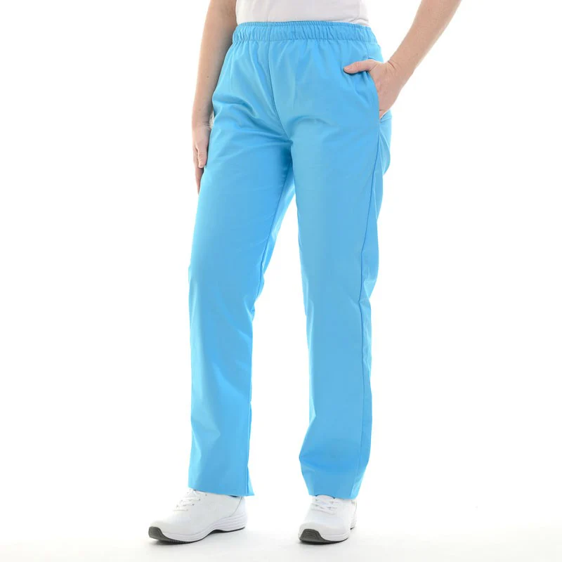 Pantalon Médical Unisexe Bleu Turquoise Réglable - MANELLI - Image 3