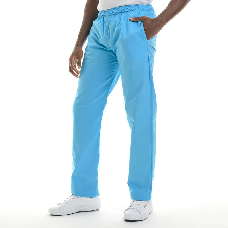 Pantalon Médical Unisexe Bleu Turquoise Réglable - MANELLI - Image 6