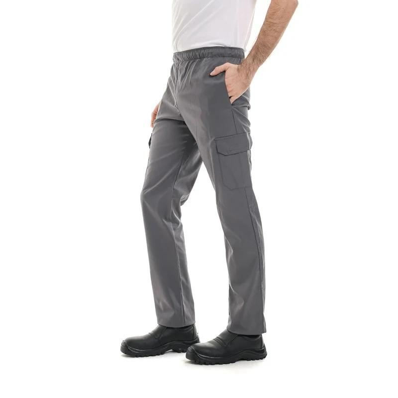 Pantalon Médical Multipoches Gris - MANELLI - Image 2
