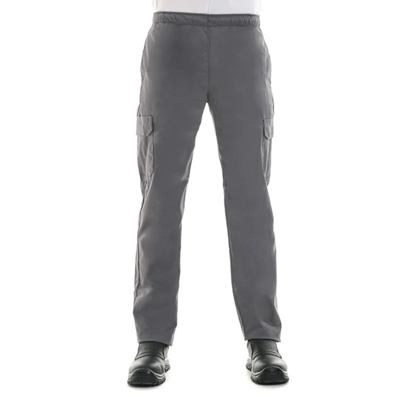 Pantalon Médical Mixte Noir Poches Latérales Lavable à 60° - MANELLI - Image 5