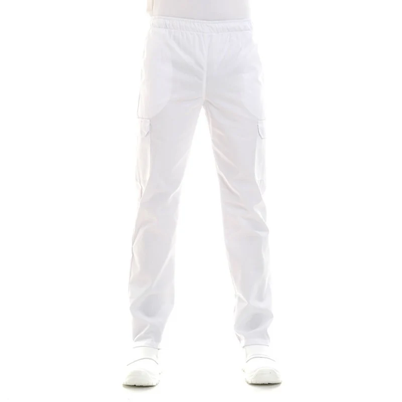 Pantalon Médical Mixte Noir Poches Latérales Lavable à 60° - MANELLI - Image 6