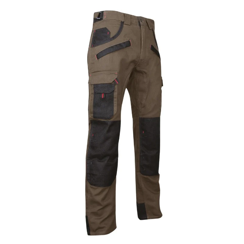 Pantalon de Travail Homme Sécateur Poches Genouillères Vert - LMA - Image 3