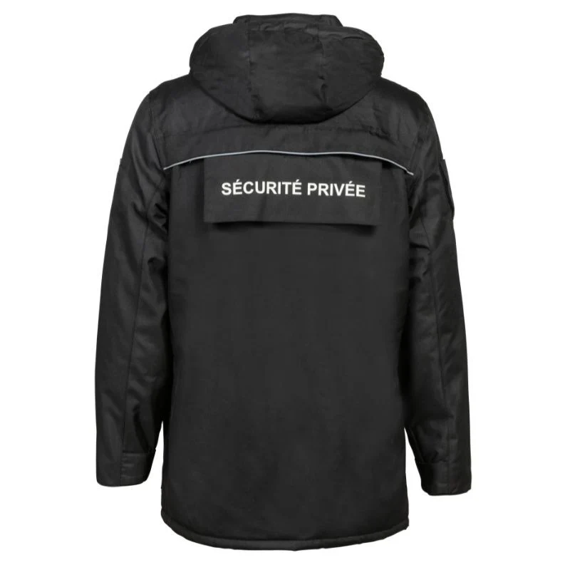 Parka de Sécurité Privée Mixte EVO Imperméable et Respirante Noir - CITYGUARD - Image 2