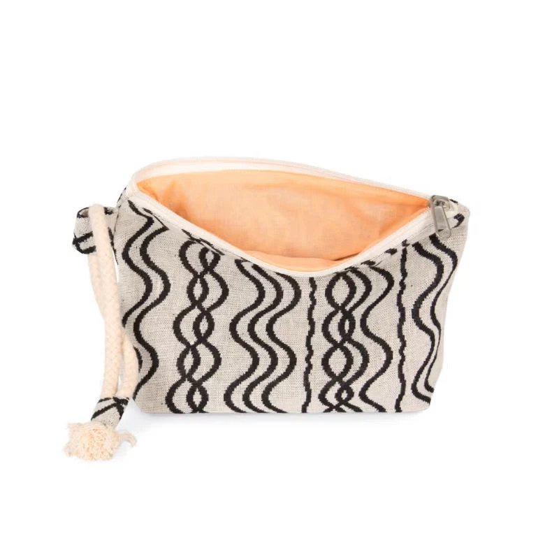 Pochette Zippée Recyclée Motif Vague - TOPTEX