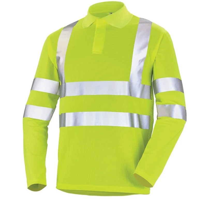 Polo à Manches Longues Orange Fluo - CEPOVETT - Image 2