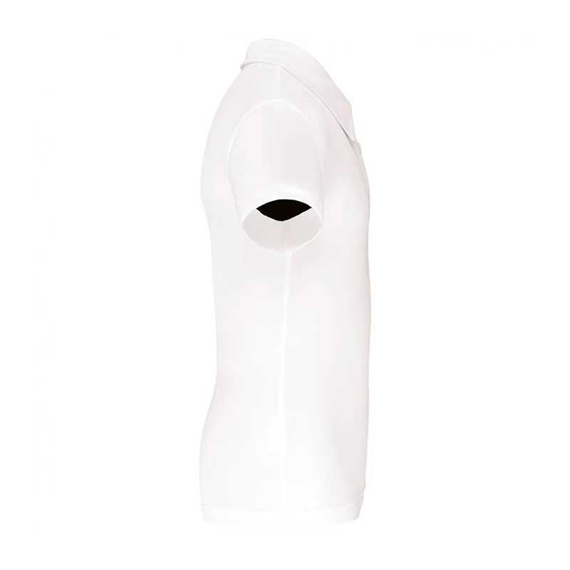 Polo Blanc Manches Courtes Respirant Enfant - PROACT - Image 3