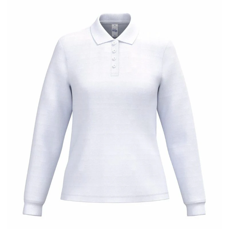 Polo de Travail Piqué Femme Manches Longues - IDEAL BASIC BRAND - Image 2