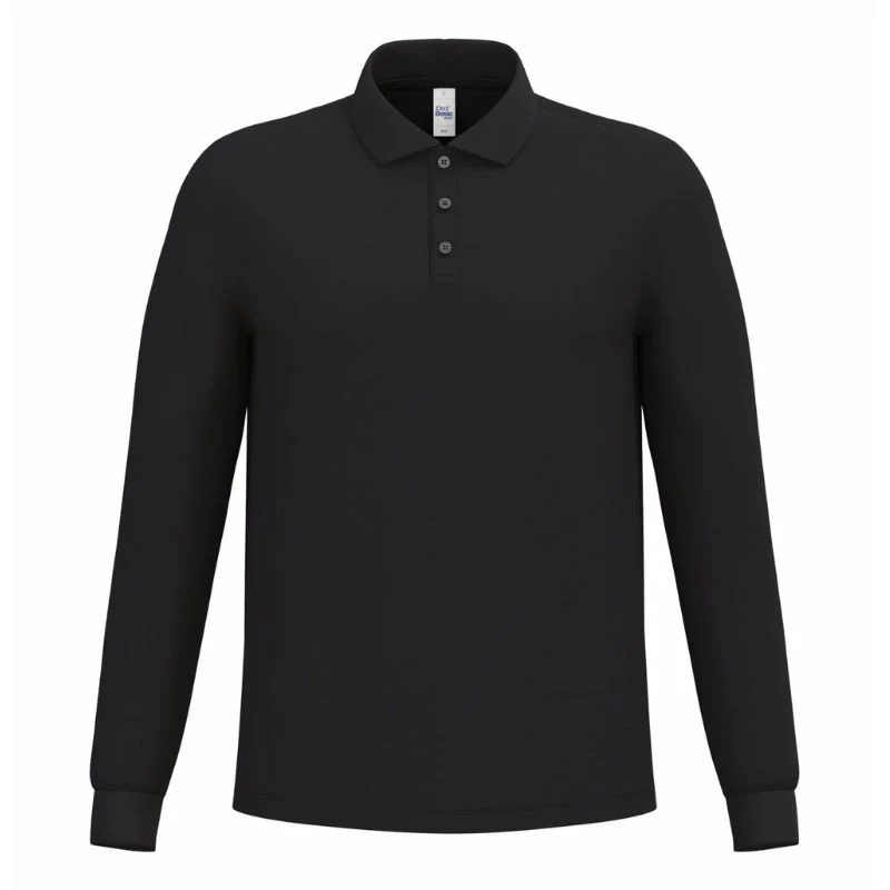 Polo de Travail Piqué Homme Manches Longues - IDEAL BASIC BRAND - Image 2
