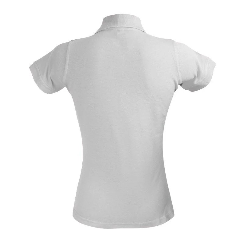 Polo de Travail Femme Gris Chiné Coton - TOPTEX - Image 2