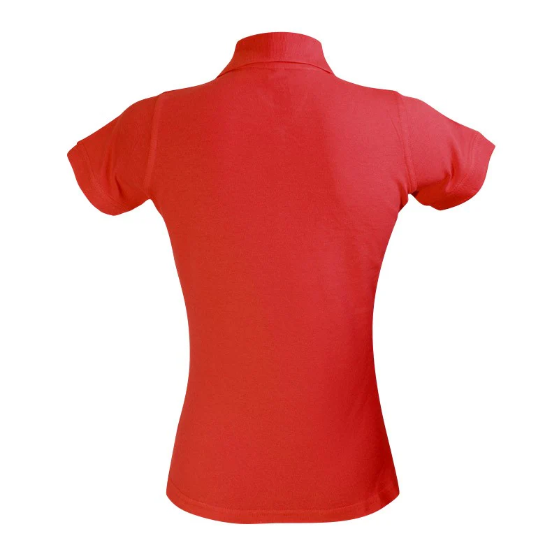 Polo de Travail Coton Femme Rouge - TOPTEX - Image 2