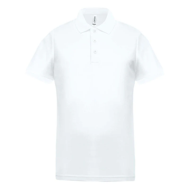 Polo de Travail Homme Blanc Manches Courtes - PROACT