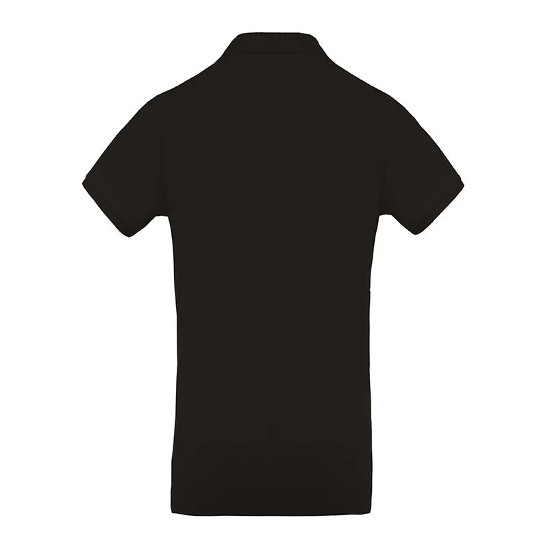 Polo de Travail Piqué Homme Bio Manches Courtes Noir - KARIBAN - Image 2