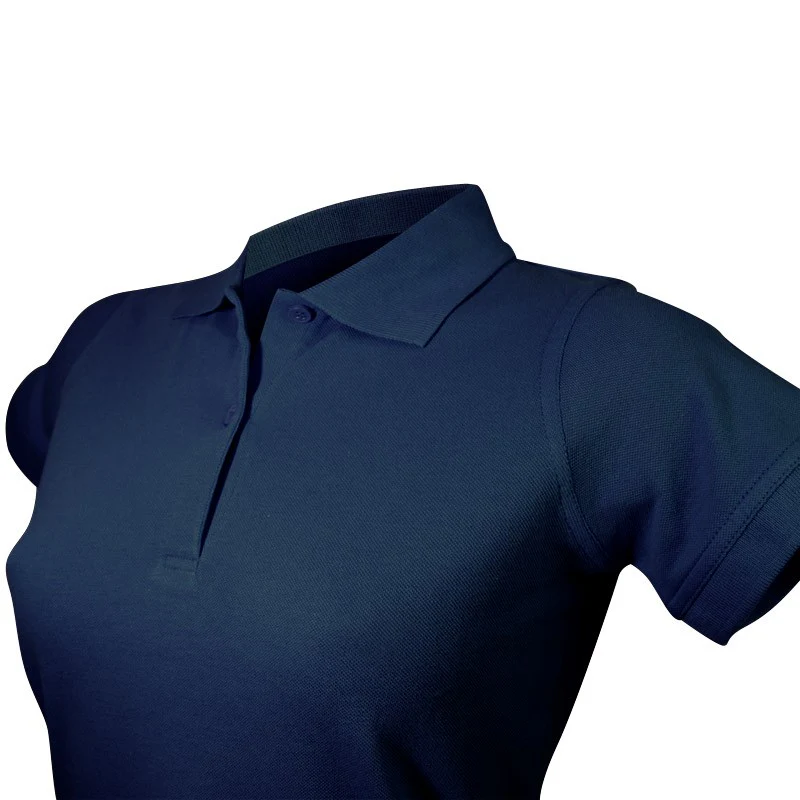 Polo de Travail Coton Femme Bleu Marine - TOPTEX - Image 4