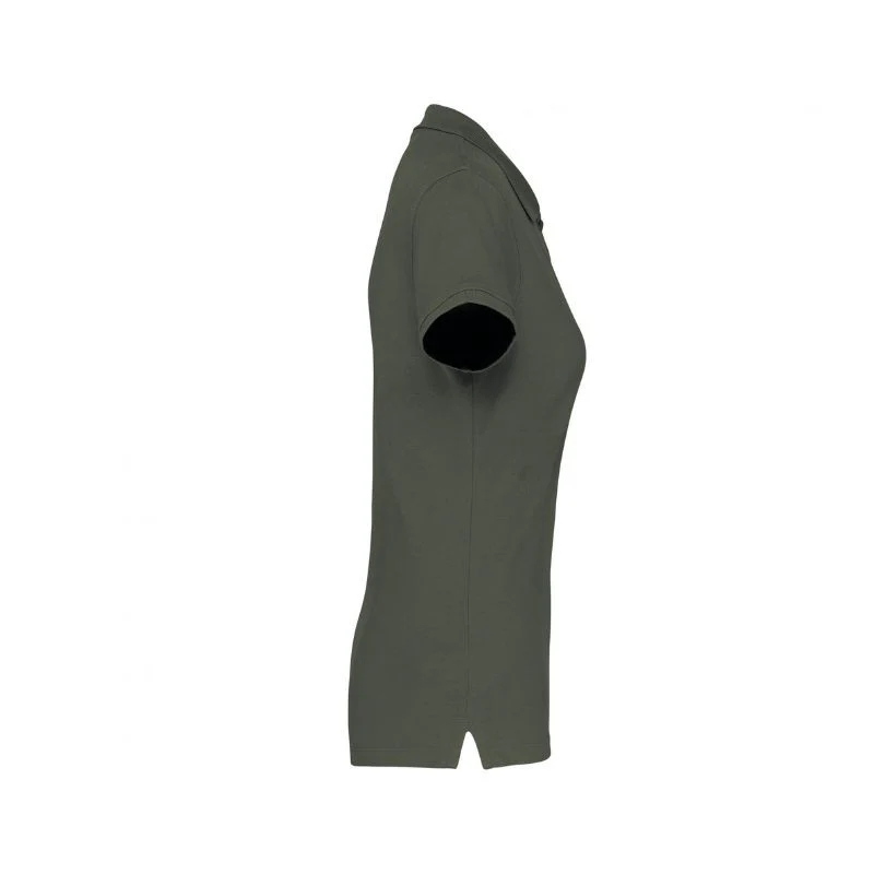 Polo Femme Kaki Foncé - KARIBAN - Image 3