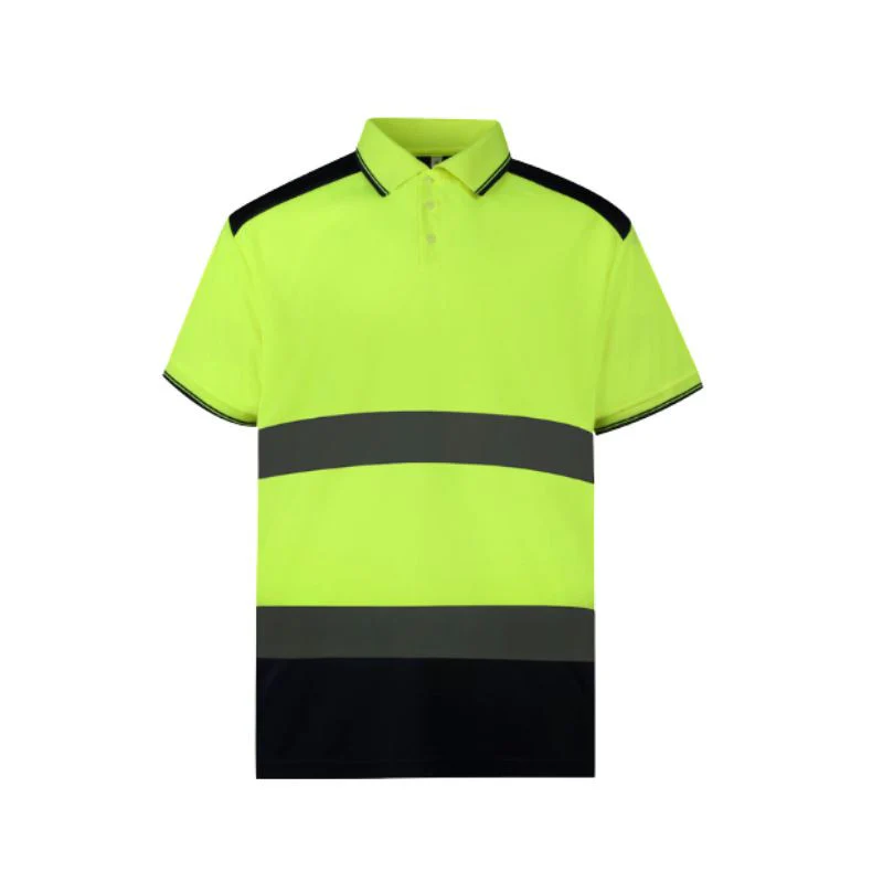 Polo Haute Visibilité Jaune Réfléchissant Homme - YOKO