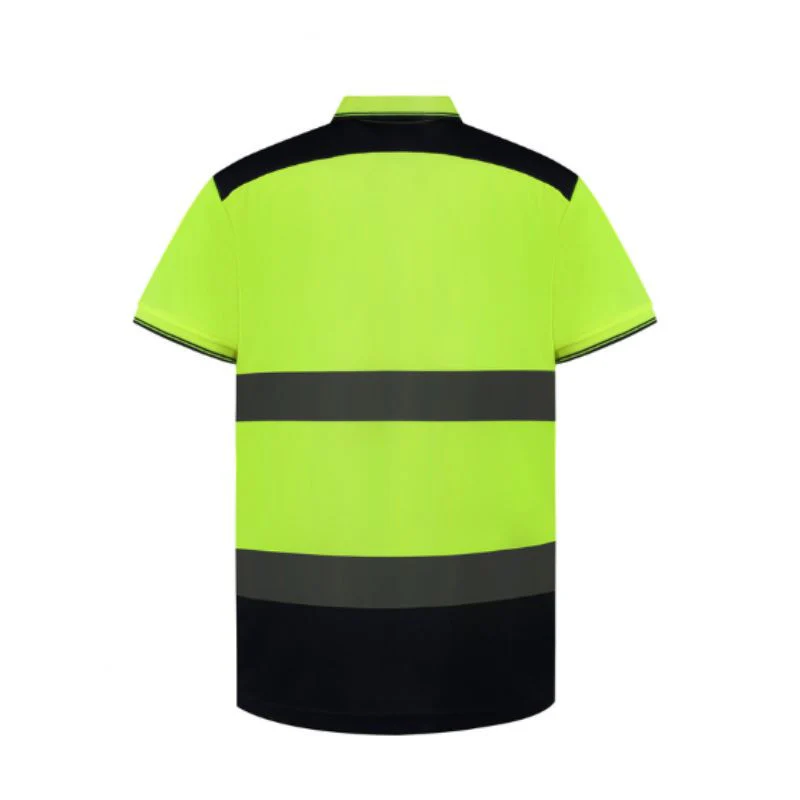 Polo Haute Visibilité Jaune Réfléchissant Homme - YOKO - Image 2