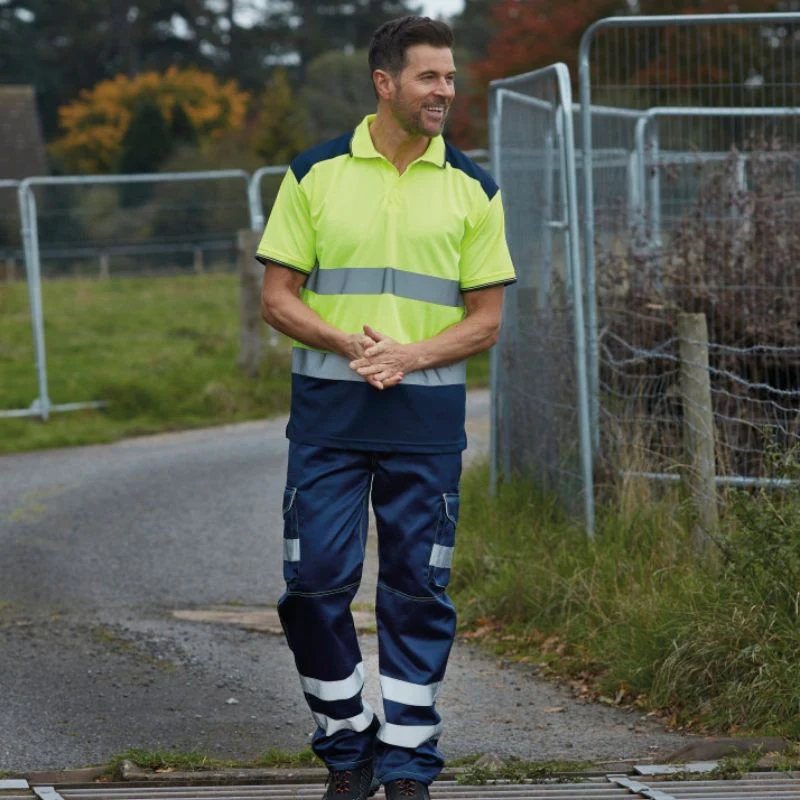 Polo Haute Visibilité Jaune Réfléchissant Homme - YOKO - Image 3