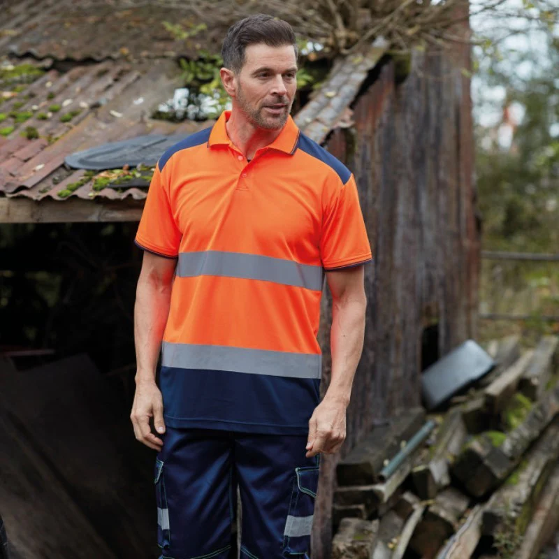 Polo Haute Visibilité Jaune Réfléchissant Homme - YOKO - Image 6
