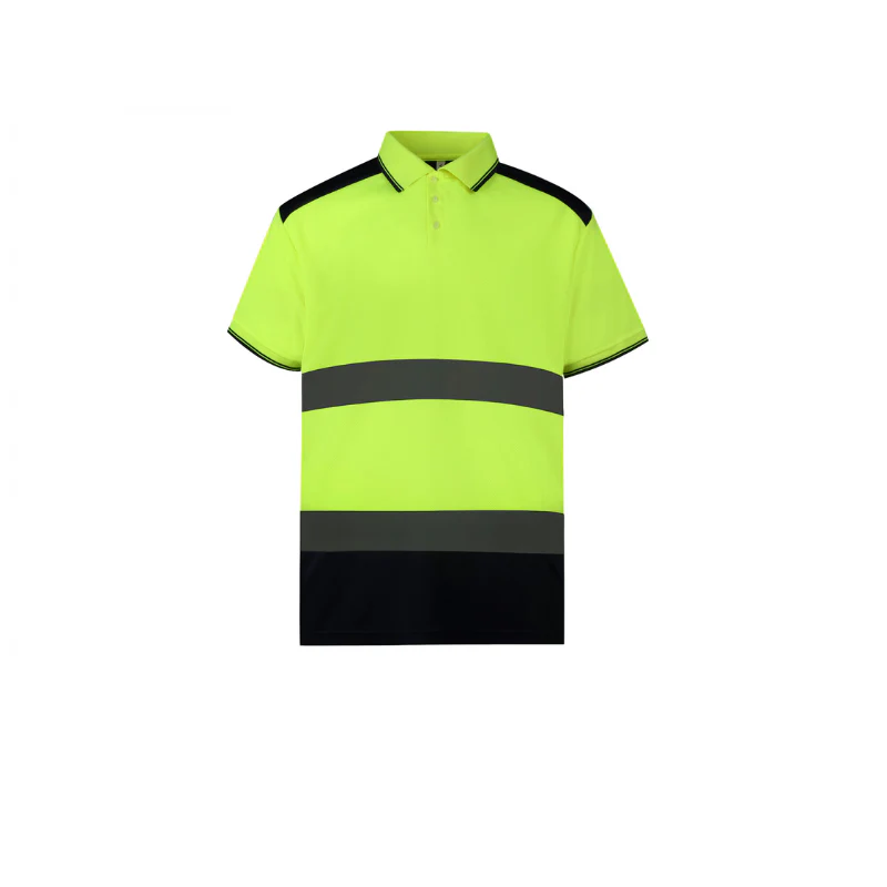 Polo Homme Haute Visibilité Orange Réfléchissant - YOKO - Image 3