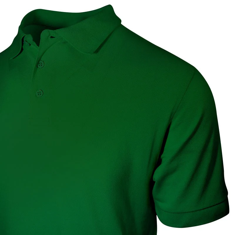 Polo de Travail Coton Homme Vert Foncé - TOPTEX - Image 3