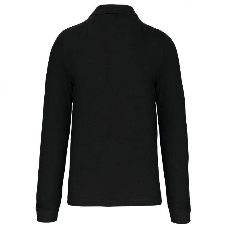 Polo Homme Manches Longues 100% Coton - KARIBAN - Image 2