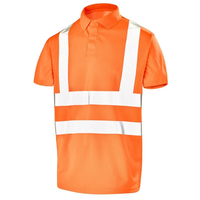 Polo Jaune Fluo Avec Bandes Rétro Réfléchissantes - CEPOVETT - Image 2