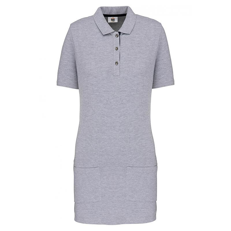 Polo Long Bleu Marine Manches Courtes Femme - TOPTEX - Image 6