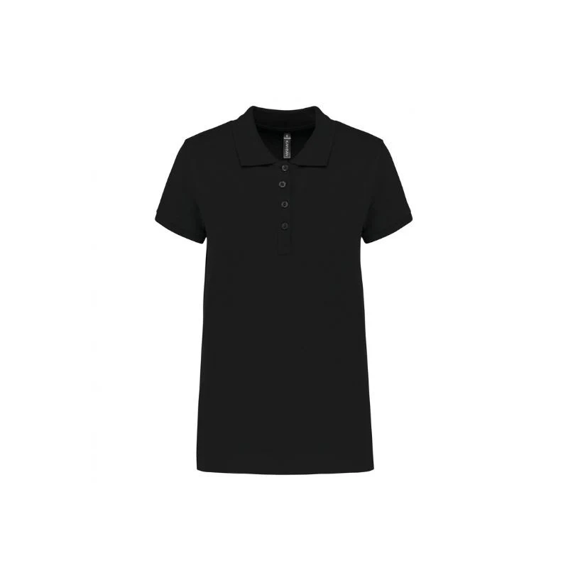 Polo de Travail Femme Manches Courtes Rouge Classique - KARIBAN - Image 6