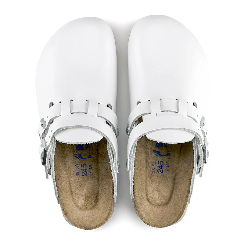 Sabot Médical de Travail Kay Cuir Blanc Semelle Antidérapante - BIRKENSTOCK - Image 3