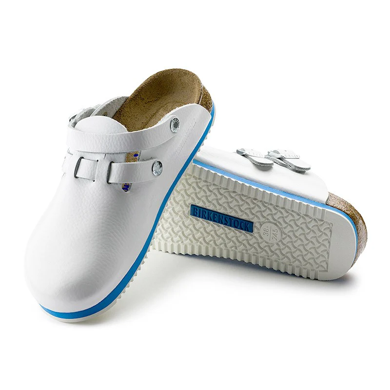 Sabot Médical de Travail Kay Cuir Blanc Semelle Antidérapante - BIRKENSTOCK - Image 4