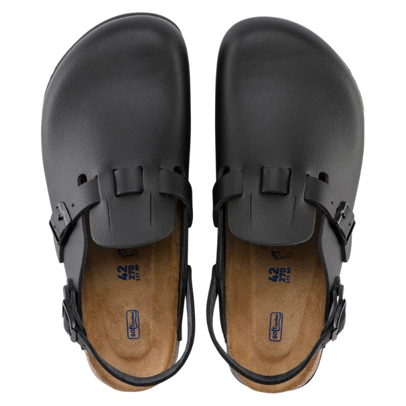 Sabots de Travail en Cuir Naturel Noir Bride KAY SL - BIRKENSTOCK - Image 3